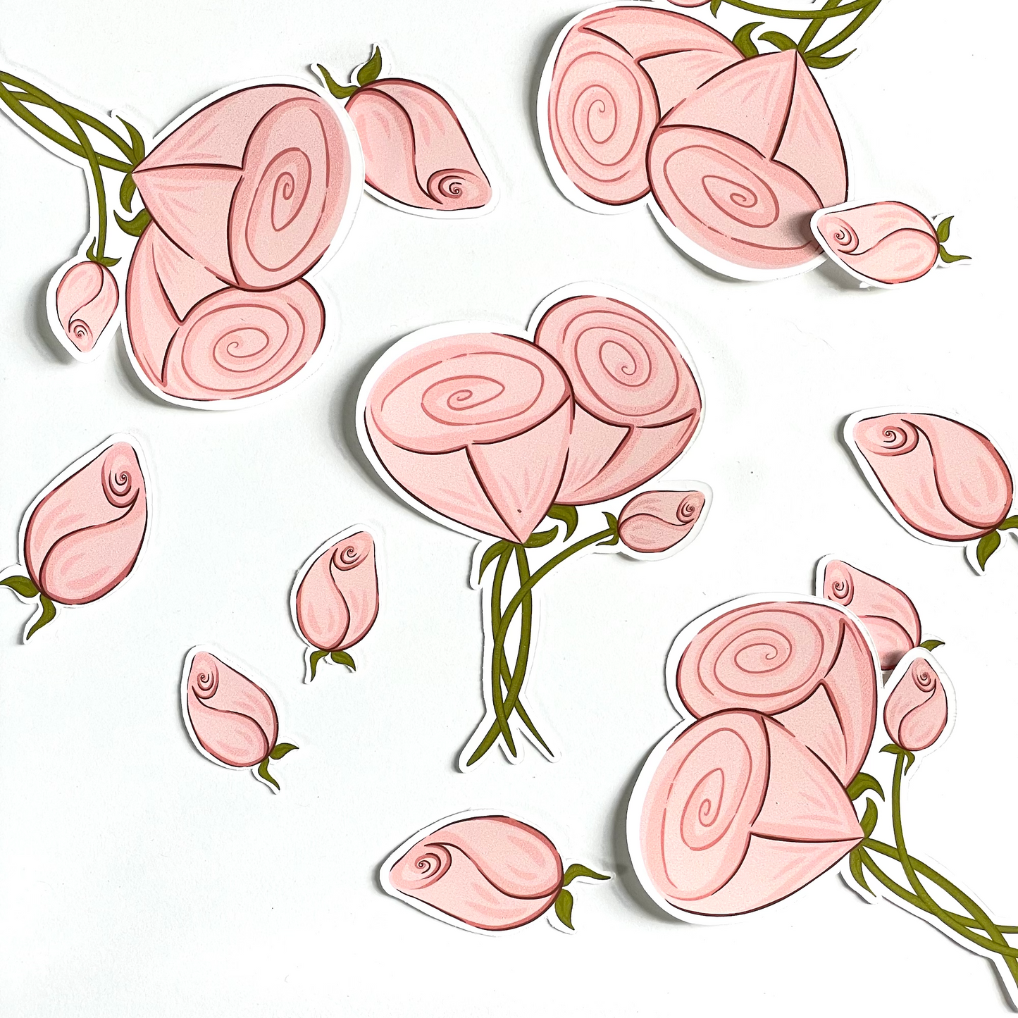 Pink Roses (Sticker Set)