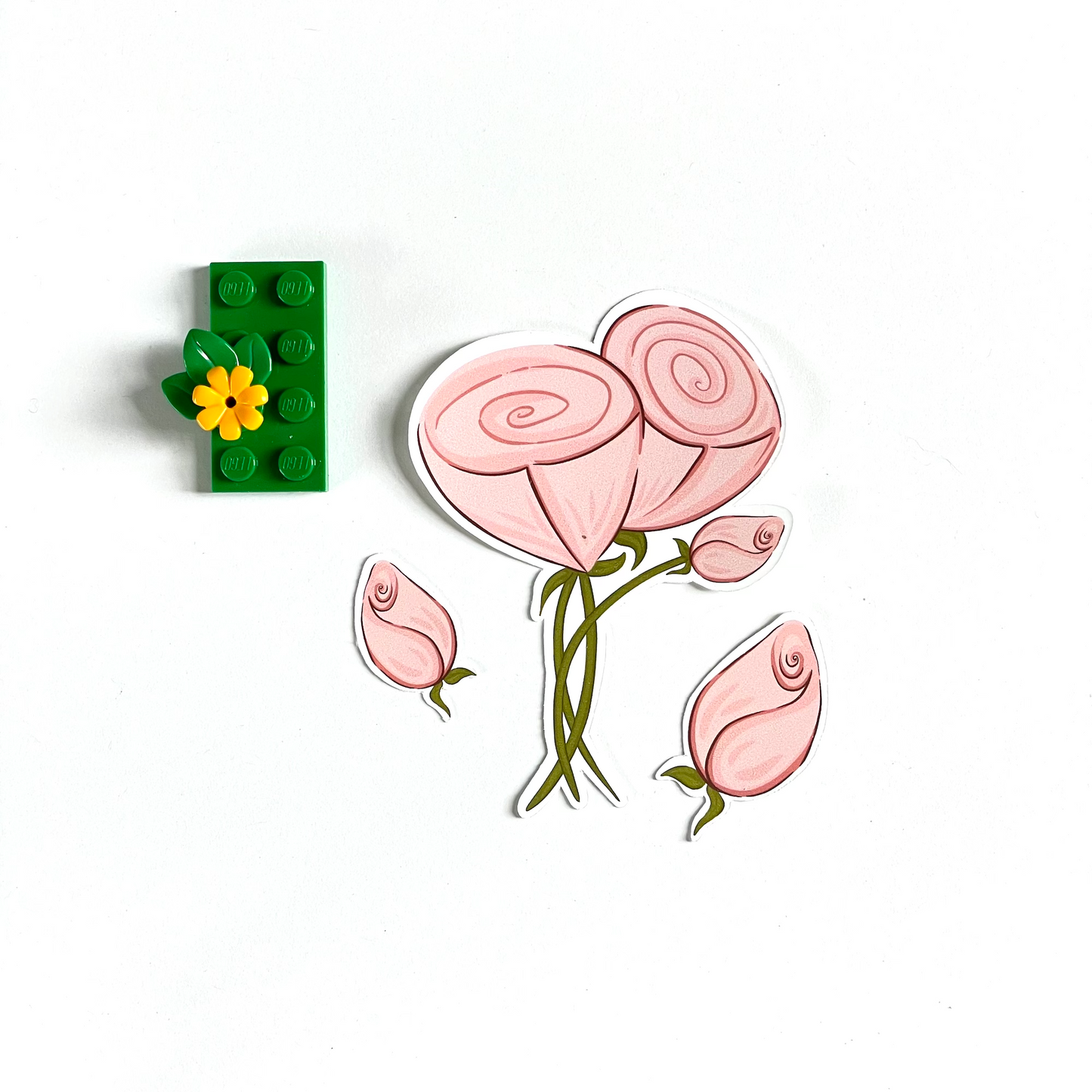 Pink Roses (Sticker Set)